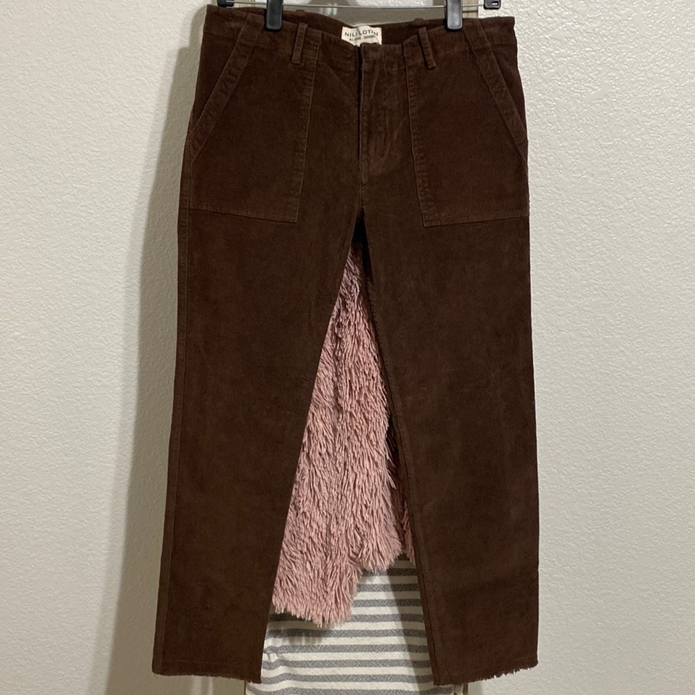 Nili Lotan Brown Corduroy Pants